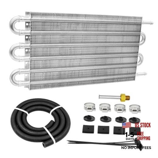 6 Pass Ultra-Cool Tube And Fin Transmission Cooler Universal 6-pass Silver