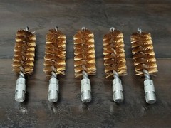 Lot of 5: U.S.A Made Bronze 20 Gauge Bore Brushes – 5/16×27