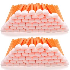 Bulk Pack Orange Foam Swabs – 100 Pcs, 5.25″ for Electronics & Household Use