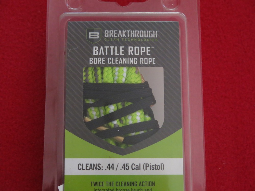 Breakthrough Battle Rope .44/.45 Pistol Bore Cleaning Rope Must Have Great Price