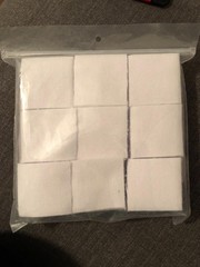 High-Quality 38-.45 Cal Cotton Cleaning Patches – 500 Patches in Poly Bag