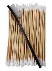 Type-III Universal Gun Cleaning Kit- 100pc Tapered/Regular Swabs and Nylon Brush