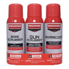 Birchwood Casey 1,2,3 Gun Scrubber, Bore Scrubber Barricade Value Pack Gun