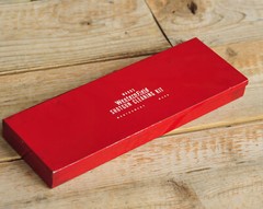 Vintage INCOMPLETE Wards Western Field Gun Shotgun Cleaning Kit in Red Metal Box