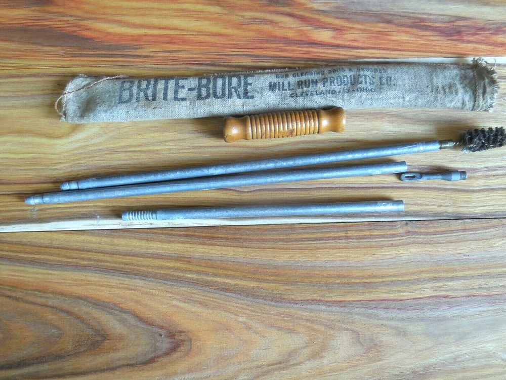 Old Mill-Run Products Co. Ohio-Brite-Bore Gun Cleaning Rod Kit wood handle #31