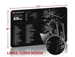 New TEKMAT Springfield Armory XDs Semi-Auto Pistol 17” Cleaning Mat – TEK-17-XDS