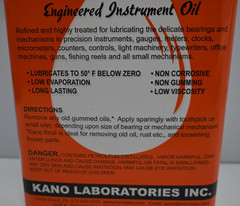 KANO MICROIL ENGINEERED INSTRUMENT OIL- 1 GAL CAN