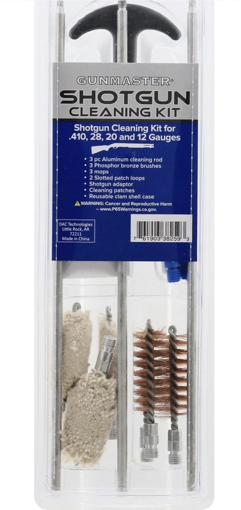 DAC Gunmaster 14 Piece Shotgun Cleaning Kit for 12, 20, 28 & .410 Gauge Shotguns