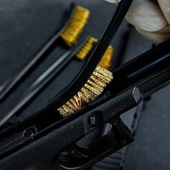 12 Pack Double-Ended Gun Cleaning Brushes Set – Brass & Nylon Handle, All-Purpos