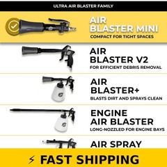 The Rag Company Ultra Air Blaster Mini – Ergonomic Car Detail Tool