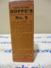 Vintage HOPPE’S No. 9 Gun Bore Nitro Cleaning Solvent ORIGINAL BOX and Papers!
