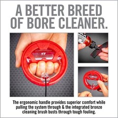 Real Avid Bore Boss Rifle Cleaning Snake, Red, Rifle – 0.17CAL