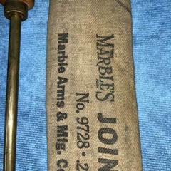 Marble’s Jointed Rifle Rod No. 9728 .28 Caliber & Up 36” Long Brass Vintage Mich