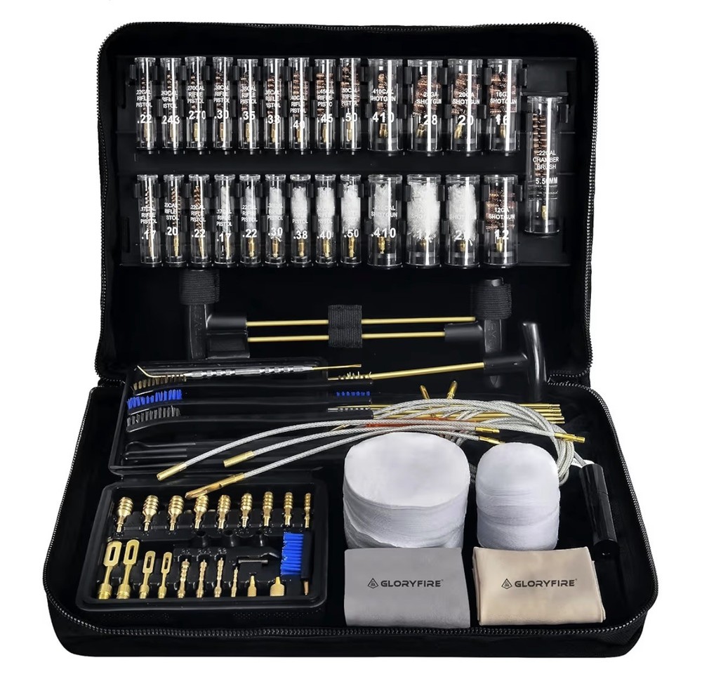 GLORYFIRE Universal Gun Cleaning Kit for Handgun Shotgun & Pistol,Elite Gun Clea