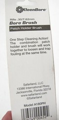 KleenBore Combination Patch Holder & Bore Brush fits 30 cal/7.62