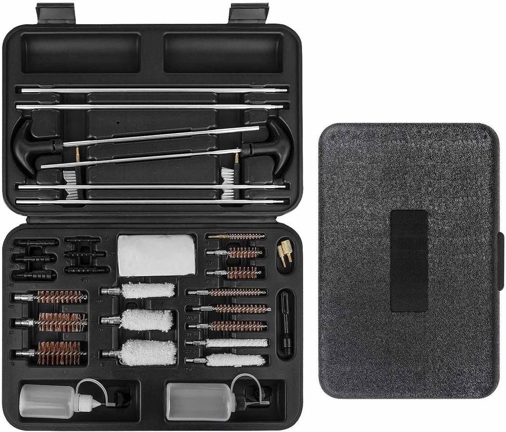 Universal Gun Cleaning Kit for Rifle Pistol Shotgun .17 – .45 Cal. Most Caliber