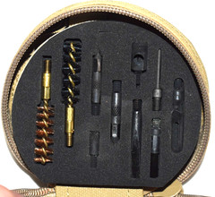 OTIS Cleaning Kit M9 Tan 9MM Cal NSN 1005-01-528-7843 Very Good Condition (J-3)