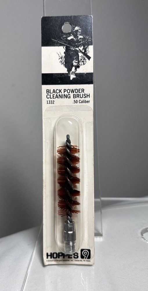 Vintage NOS Hoppe’s Black Powder Cleaning Brush ~ .50 Caliber ~ 1332