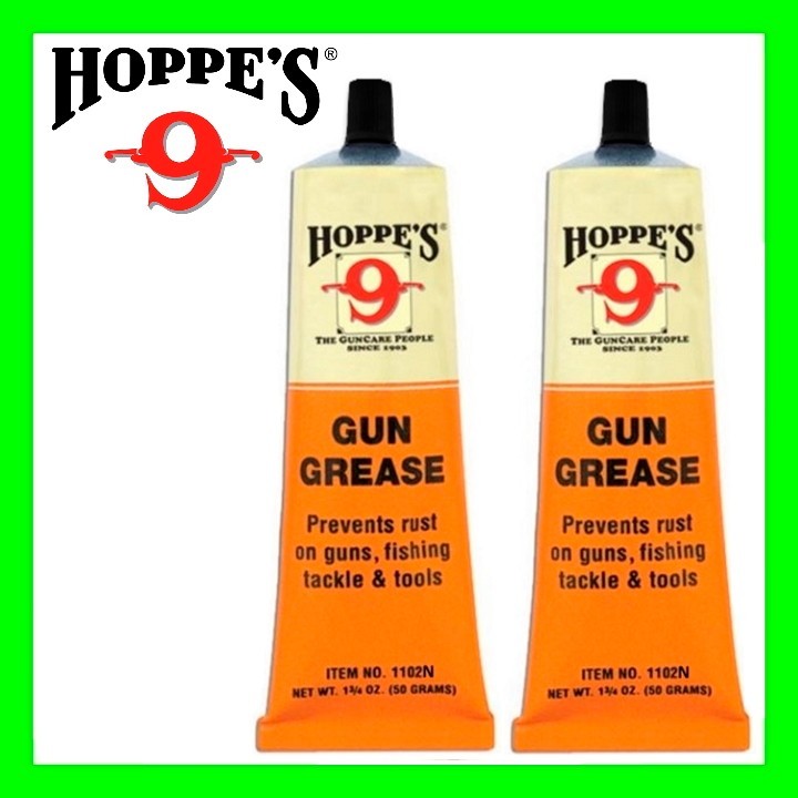 2 – Hoppe’s No. 9 Gun Grease 1.75 oz Multi Purpose Lubricant for Firearm 1102N