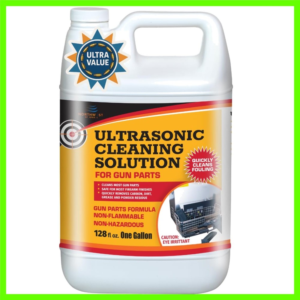 Ultrasonic Gun Cleaner Solution – Concentrated 128 Oz for Effective Firearm Care