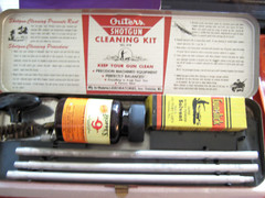 Vintage Outers 478 Gunslick 12 Ga Shotgun Cleaning Kit 1960s + Rifle Brush Tin