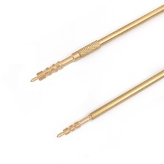 Gun Cleaning Jag Set – Solid Brass Tips for Rifle Maintenance, Storage Case Incl