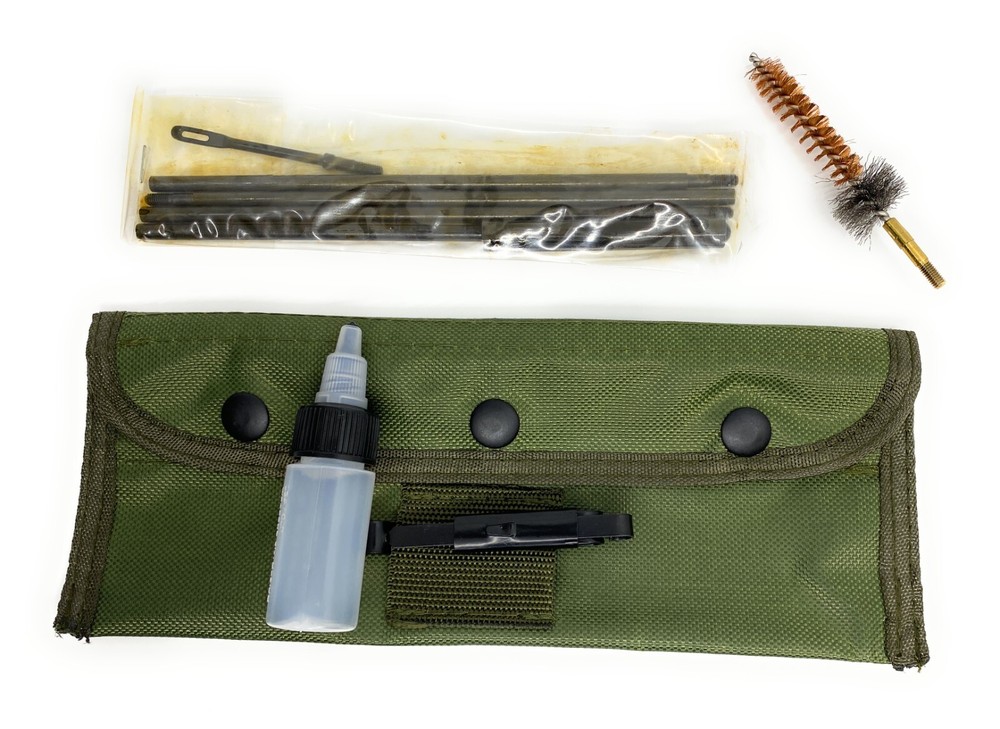 8Pcs .22 22LR .223 556 Rifle Gun Field Cleaning Kit Cleaner w/ Pouch USGI GI
