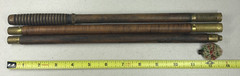 Vintage Wood & Brass 3 Piece Shotgun Cleaning Rod With Soft Tip