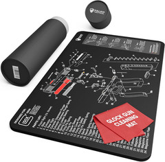 Gun Cleaning Mat for Glock – Double Thickness Gun Mat – HD Exploded Diagram Incl