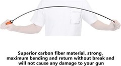 Gun Cleaning Rod 1 Piece Carbon Fiber 36 Inch, Pistol Rifle Cleaning Rod