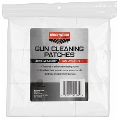 Birchwood Casey, Cleaning Patches, 2 1/4″, 9MM, .38-.45 Caliber, 500 P (41166)