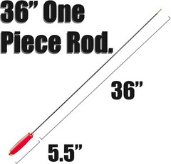One Piece Carbon Fiber Cleaning Rod 36″ Suitable for .22 to .50 Caliber Rifle…
