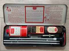 Vintage Sears Roebuck 30 Cal Gun Cleaning Kit In Case #6 20253 95% COMPLETE