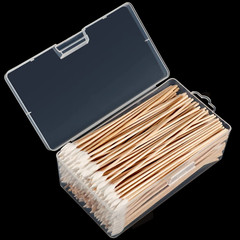 Gun Cleaning Tips Cotton Grease Oil Cleaner Rifle Pistol Weapon Wood Swabs 300pc