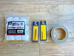 Brass jag + Bronze Brush .270 7mm + Cotton flannel + Target pasters GREAT$