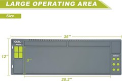 Rifle Shotgun Gun Cleaning Mat,36″ X 12″ Magnetic Gun Cleaning Mats for All Guns