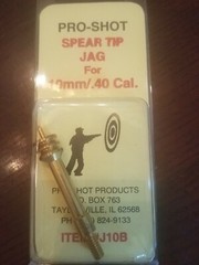 Pro-Shot Spear Tip Jag 10mm/.40 Caliber – Benchrest Quality – J10B