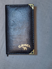 Camel Cleaning Kit New Never Used. Black With Gold Lettering Pretty Old