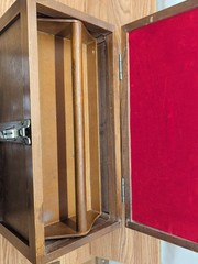 Handmade Wood Gun Cleaning Kit Box For Rifles Handguns Shotguns