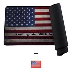 US Flag Patterned Pistol Gun Cleaning Mat 12.1″x35.5″ 2nd Amendment with Pouch