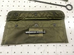 US Military Cleaning Kit Green Bag Brushes Cord Gun Oil Surplus Set