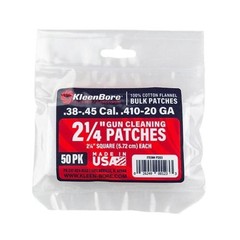 KleenBore P203 Super Shooter Cotton Patches .38/.45 20/.410 Ga 50 Pack
