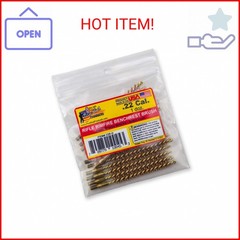 Pro-Shot Products .22 Cal. Rimfire Rifle Bore Brush Dozen Pack, Brass