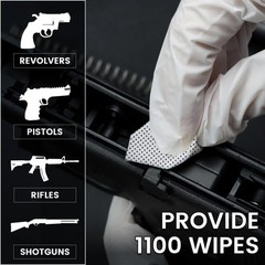 1100 Thicken Gun Cleaning Patches with Storage Case Highly Absorbent Gun Pat