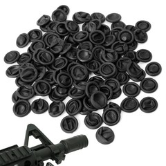 Aolamegs 100 Pack Rifle Muzzle Cover, Black Flexible Latex