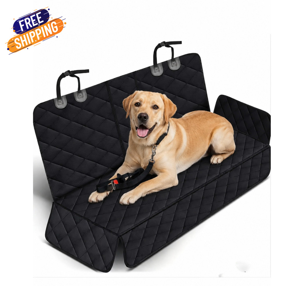 Waterproof Pet Car Back Seat Cover Hammock Non Slip Travel Mat for Dogs SUV
