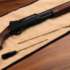 TOURBON Roll-up Rifle Shotgun Cleaning Mat w/Zipper Tool Carry Pouch Soft Padded