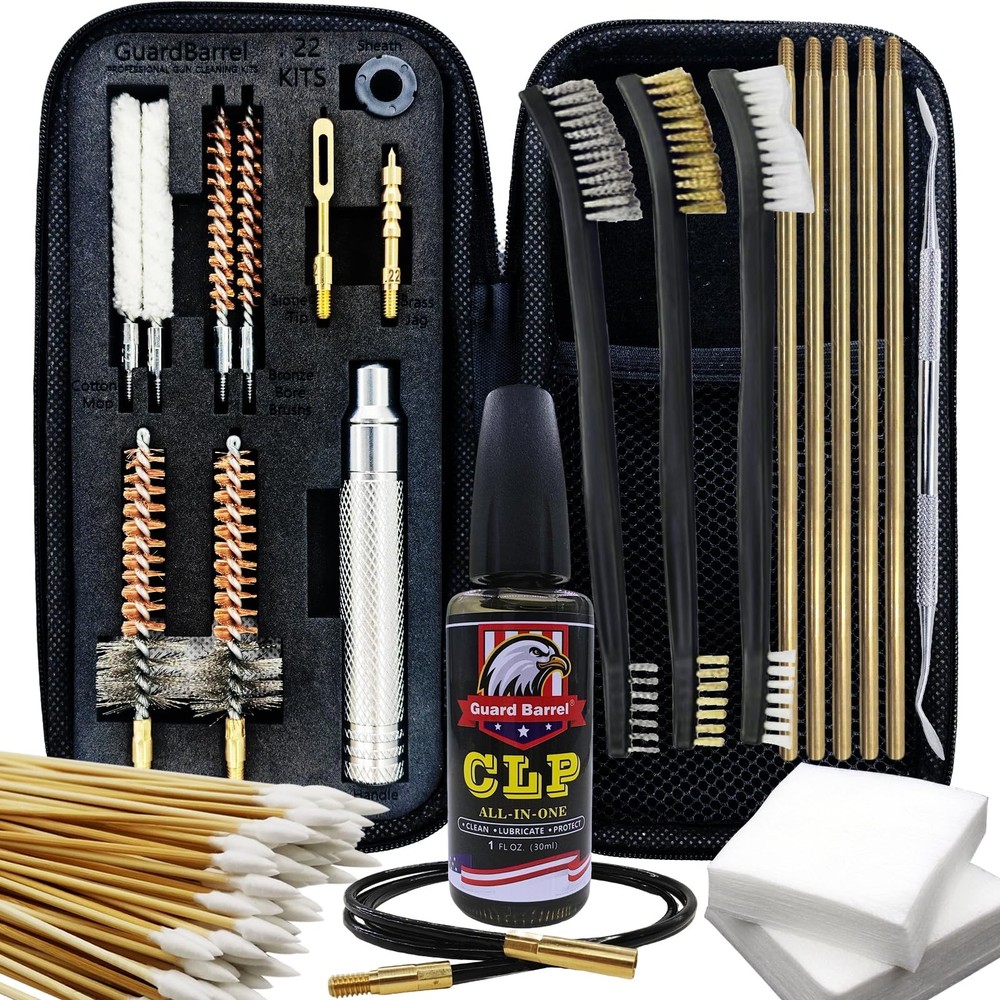 Gun Cleaning Kit for .22 .223Cal .22LR, 5.56 kit with 30ml Gun…