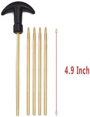 177 & .22 Cal Airgun Cleaning Kit with Cotton Mop, Bronze Bore Brush, Brass Jag,