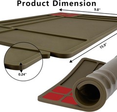Soft Polymer Gun Cleaning Mat 15.9″ x 9.8″ with Convenient Organizer Tray